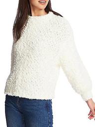 Textured Mockneck Sweater
