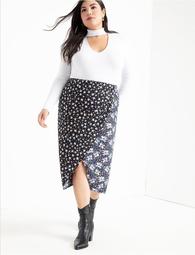 Mixed Print Soft Skirt