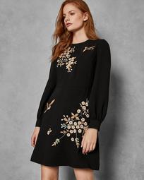 Graceful embroidered dress