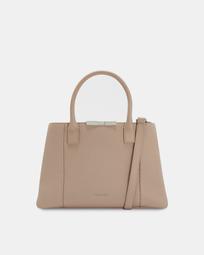 Soft leather small tote bag