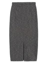 Herringbone Knit Pencil Skirt