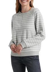 Striped Cotton Blend Sweatshirt