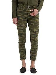 Camo Cropped Skinny Jeans