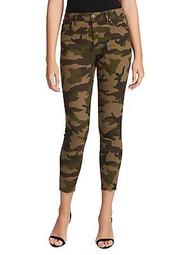 Adored Camouflage-Print Ankle Skinny Jeans
