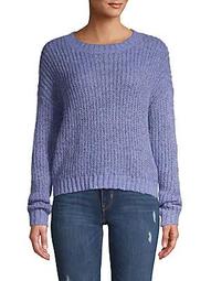 Ribbed Long-Sleeve Sweater