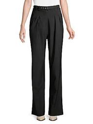 Hatty High-Waist Belted Trousers
