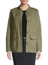 Button-Front Utility Jacket