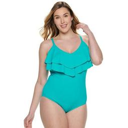Plus Size Apt. 9® Ruffled One-Piece Swimsuit