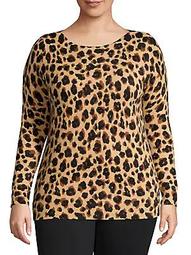 Plus Plus Leopard-Print Cashmere Sweater