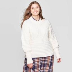 Women's Plus Size Crewneck Femme Pullover Sweater - Universal Thread™
