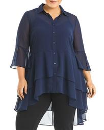 Amy Tiered High/Low Blouse