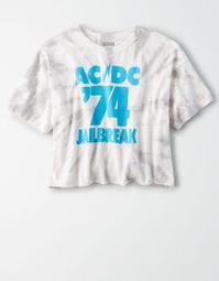 Tailgate Women's ACDC Tie-Dye Cropped T-Shirt