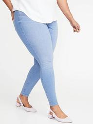 High-Waisted Plus-Size Pull-On Rockstar Jeggings