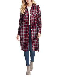 Loria Button-Up Duster Shirt