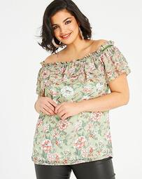 Lovedrobe One Shoulder Top with Ruffle