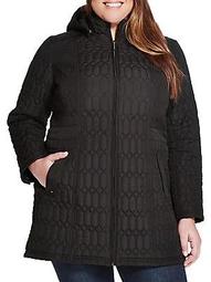 Plus Multi Quilted Shaped Walker Jacket