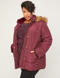 Woodland Hooded Jacket with Faux Fur