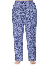 Plus Floral-Print Pajama Pants