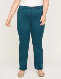 Sateen Stretch Pant with Comfort Waist