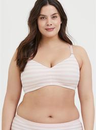 Light Pink Stripe 360° Back Smoothing™ Lightly Lined Everyday Wire-Free Bra