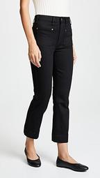 Raquel Patch Pocket Cropped Flare Jeans