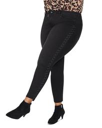 Ami Embroidered Skinny Jeans in Dawner