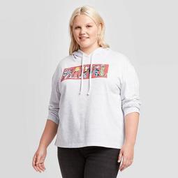 Women's Marvel Plus Size Hooded Sweatshirt (Juniors') - Athletic Heather 