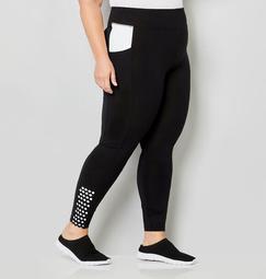 Active Legging with Perforated Trim