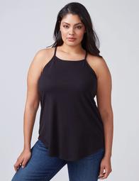 High-Neck Tank with Strappy Back