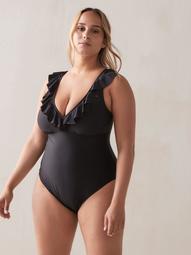 One-Piece Ruffle Swimsuit - Addition Elle
