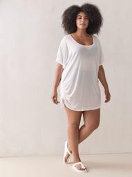 Solid Popover Cover-Up Tunic - Cover Me