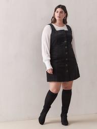 Corduroy A-Line Mini Dress - Addition Elle