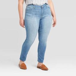 Women's Plus Size High-Rise Skinny Jeans - Universal Thread™ Light Wash