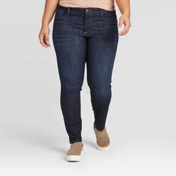 Women's Plus Size High-Rise Skinny Jeans - Universal Thread™ Dark Wash