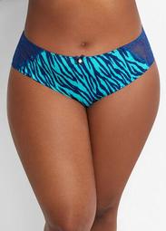 Print & Lace Hipster Brief Panty