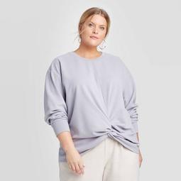 Women's Plus Size Crewneck Sweatshirt - Prologue™ Lilac