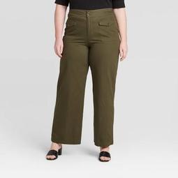 Women's Plus Size Mid-Rise Cargo Trouser - Who What Wear™