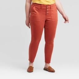 Women's Plus Size Mid-Rise Skinny Jeans - Universal Thread™ Rust 