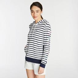 FRENCH TERRY HOODIE IN BRETON STRIPE