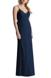 Cowl Back Chiffon Trumpet Gown
