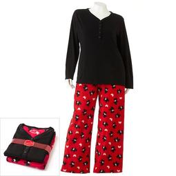 Croft & Barrow® Pajamas: Knit & Fleece Pajama Gift Set - Women's Plus