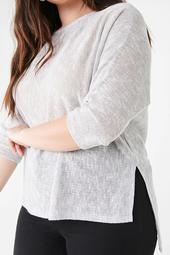 Plus Size Vented High-Low Top