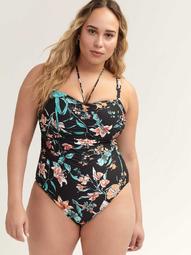 Convertible Printed One Piece Swimsuit - Cactus