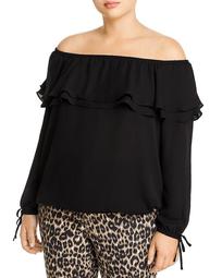 Ruffled Off-the-Shoulder Blouse