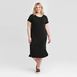 Women's Plus Size Short Sleeve T-Shirt Dress - Ava & Viv™