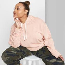 Women's Plus Size Hoodie - Wild Fable™ Coral