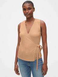 Softspun Fitted Wrap Top
