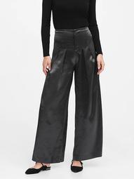 JAPAN EXCLUSIVE High-Rise Extra Wide-Leg Satin Pant