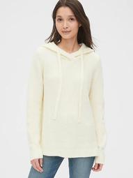 Ribbed Pullover Hoodie Sweater