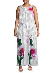Plus Amalfi Floral Maxi Dress